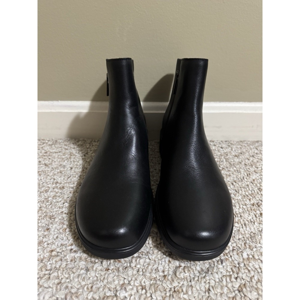 ABEO Traverse Black Leather Ankle Boots Women's Size 10 Comfort Orthotic NEW
